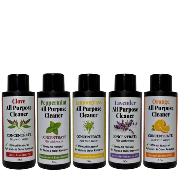 EarthSential All Purpose Cleaner Concentrate Variety Pack 5 Scents, 2oz Each