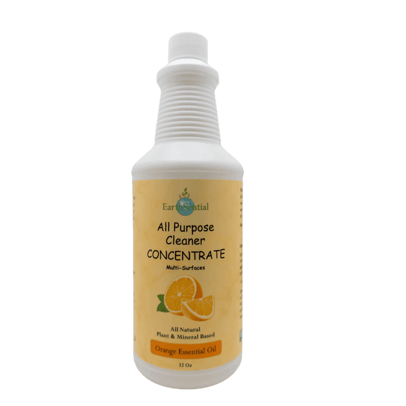 EarthSential Plant-Based All-Purpose Household Cleaner Concentrate, Orange, 32 fl oz, Makes 64 Bottles