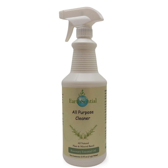 EarthSential Rosemary All Purpose Cleaner 32 oz Spray  Plant Based Multi Surface Cleaner with Pure Rosemary Essential Oil