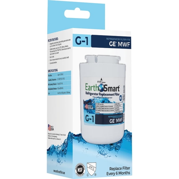 EarthSmart G1 GE Icemaker & Refrigerator Water Filter Cartridge - Pack of 12