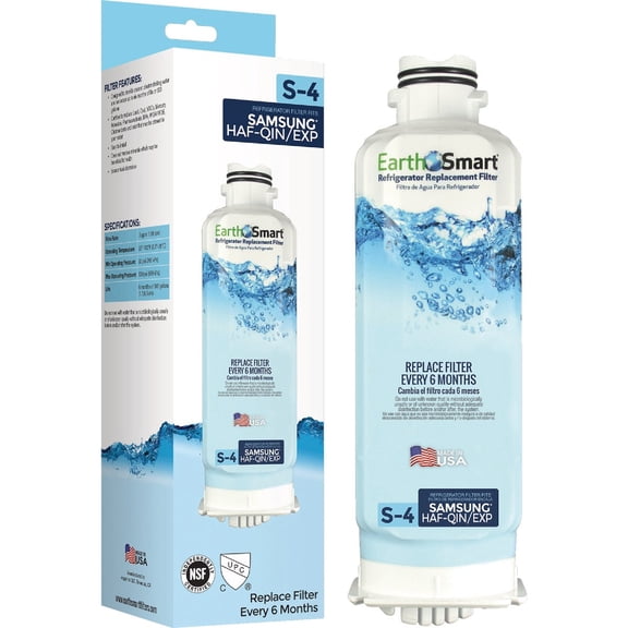 EarthSmart S-4 Icemaker & Refrigerator Water Filter Cartridge - Pack of 2