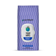 Earthbath 026037 Tush Rosemary Chamomile Dog Wipes, 100 Count