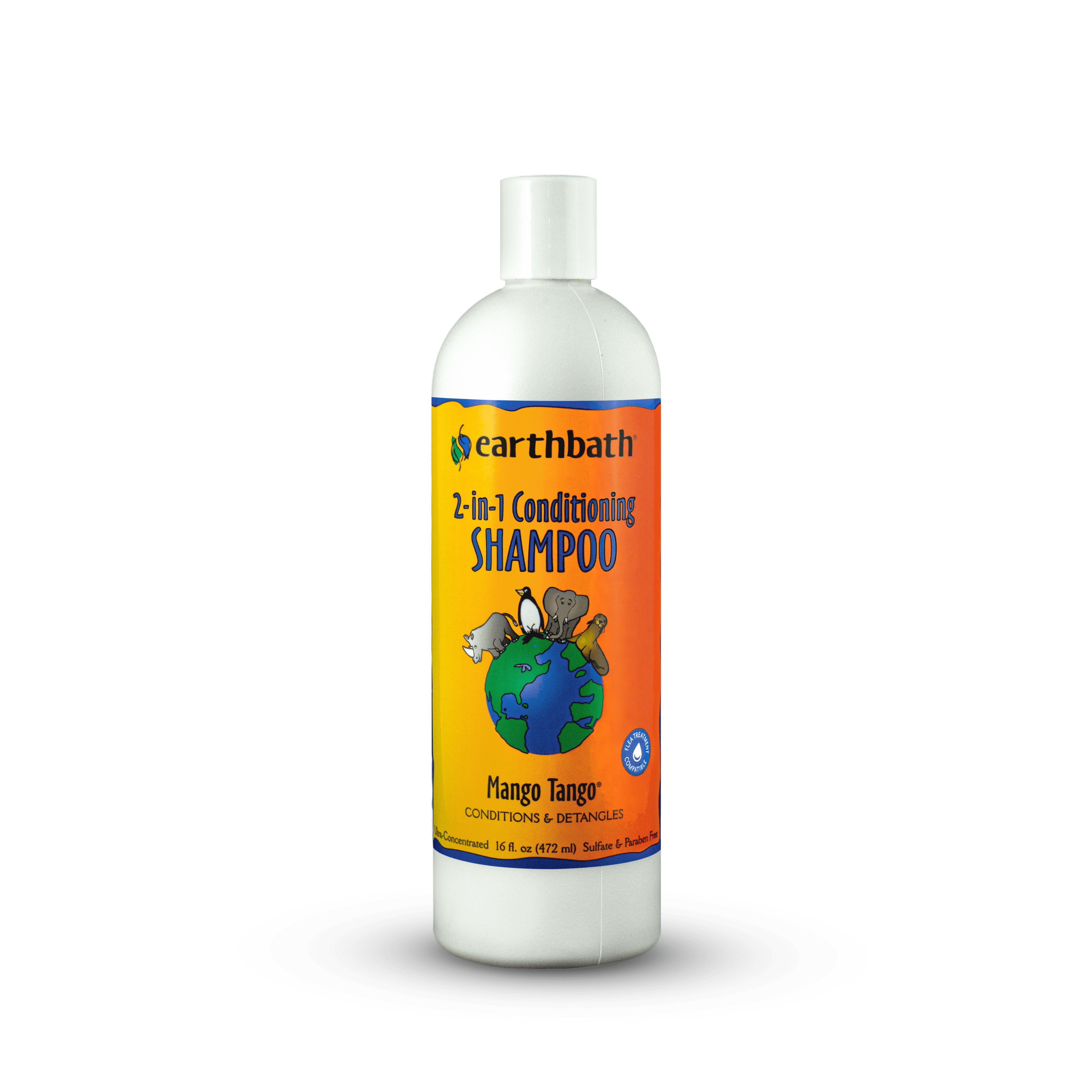 Earthbath® Mango Tango® 2in1 Conditioning Shampoo for Cat & Dog 16 Oz