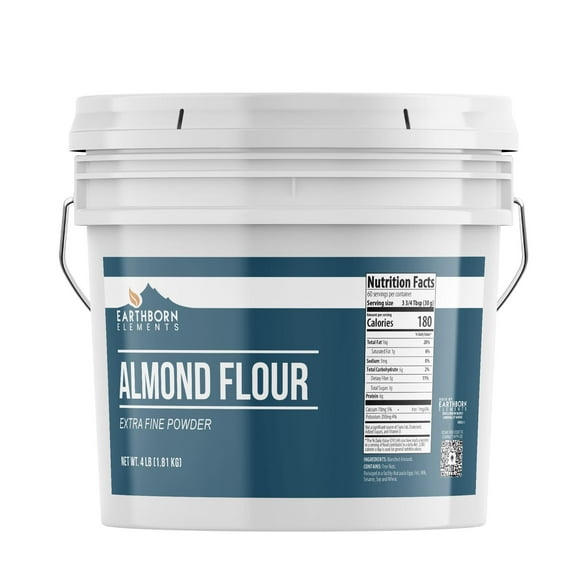 Earthborn Elements Almond Flour 1 Gallon Bucket, Extra Fine Powder, Grown in California