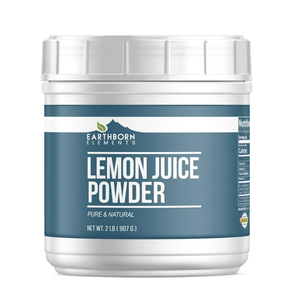 Earthborn Elements Lemon Juice Powder 2 lb, Pure & Natural, Easy Smoothies Mix-In