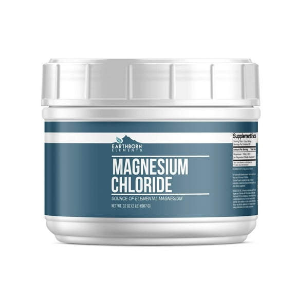 Earthborn Elements Magnesium Chloride 2 lb, Dietary Supplement, Great Source of Elemental Magnesium
