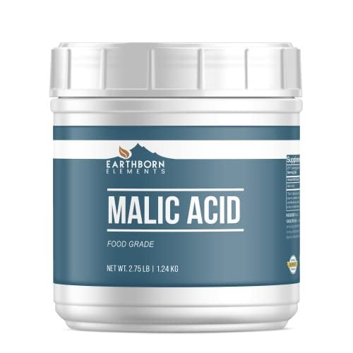 Earthborn Elements Malic Acid 2.75lb Tub, Food, Drinks & Candy