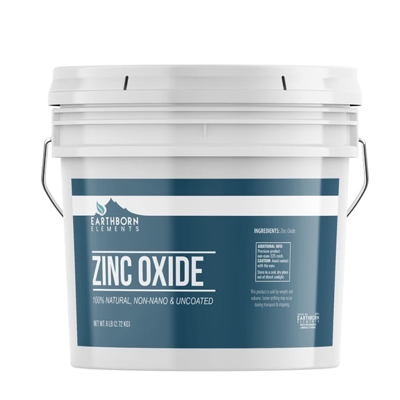 Earthborn Elements Non-Nano Zinc Oxide 1 Gallon Naturally Occurring, Multitude of Uses