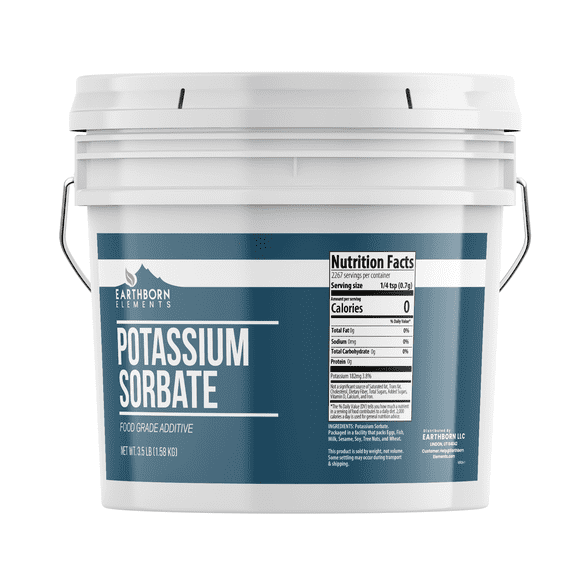 Earthborn Elements Potassium Sorbate 1 Gallon, Additive & Preservative, Homebrewing & Winemaking