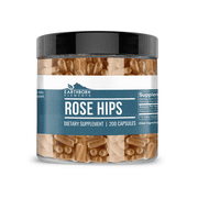 Earthborn Elements Rose HIPS 200 Capsules, Pure & Undiluted, No Additives