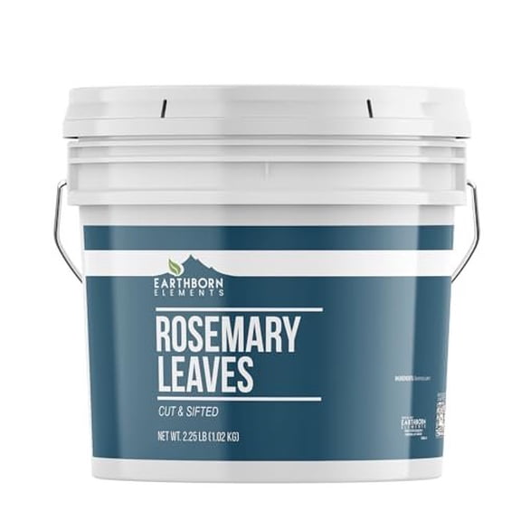 Earthborn Elements Rosemary Leaves 1 Gallon Bucket, Cut & Sifted, Versatile Herb