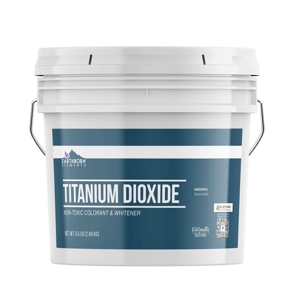 Earthborn Elements Titanium Dioxide 1 Gallon, DIY Essential, Resealable Bucket