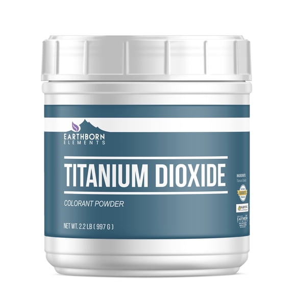 Earthborn Elements Titanium Dioxide 2.2 lb, Naturally Occurring Mineral, DIY Essential