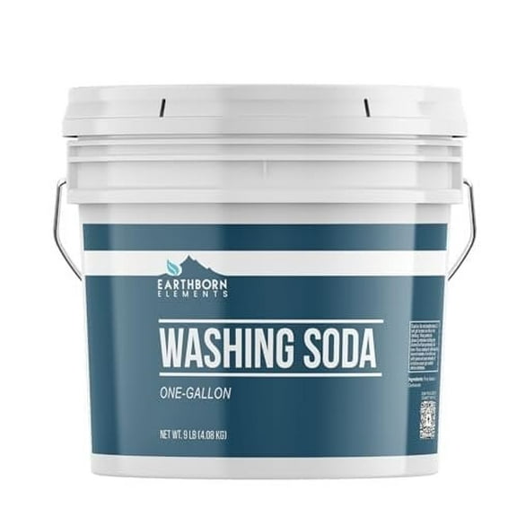 Earthborn Elements Washing Soda 1 Gallon, Soda Ash, Sodium Carbonate, Non-Toxic Laundry Booster