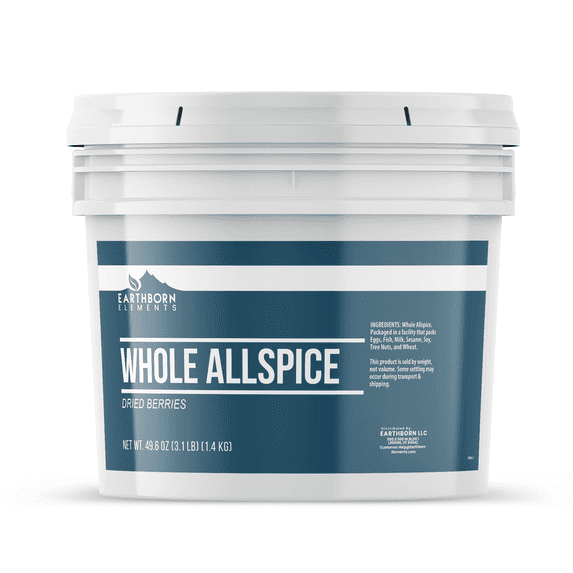 Earthborn Elements Whole Allspice 1 Gallon Bucket, Aromatic Spice, Bulk Size