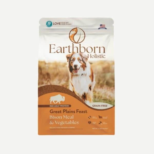 Earthborn Holistic Great Plains Feast Bison Meal and Vegetables Grain Free Dry Dog Food 25 lb