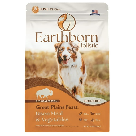 Earthborn Holistic Great Plains SBF3&nbsp;Feast Grain-Free Dry Dog Food