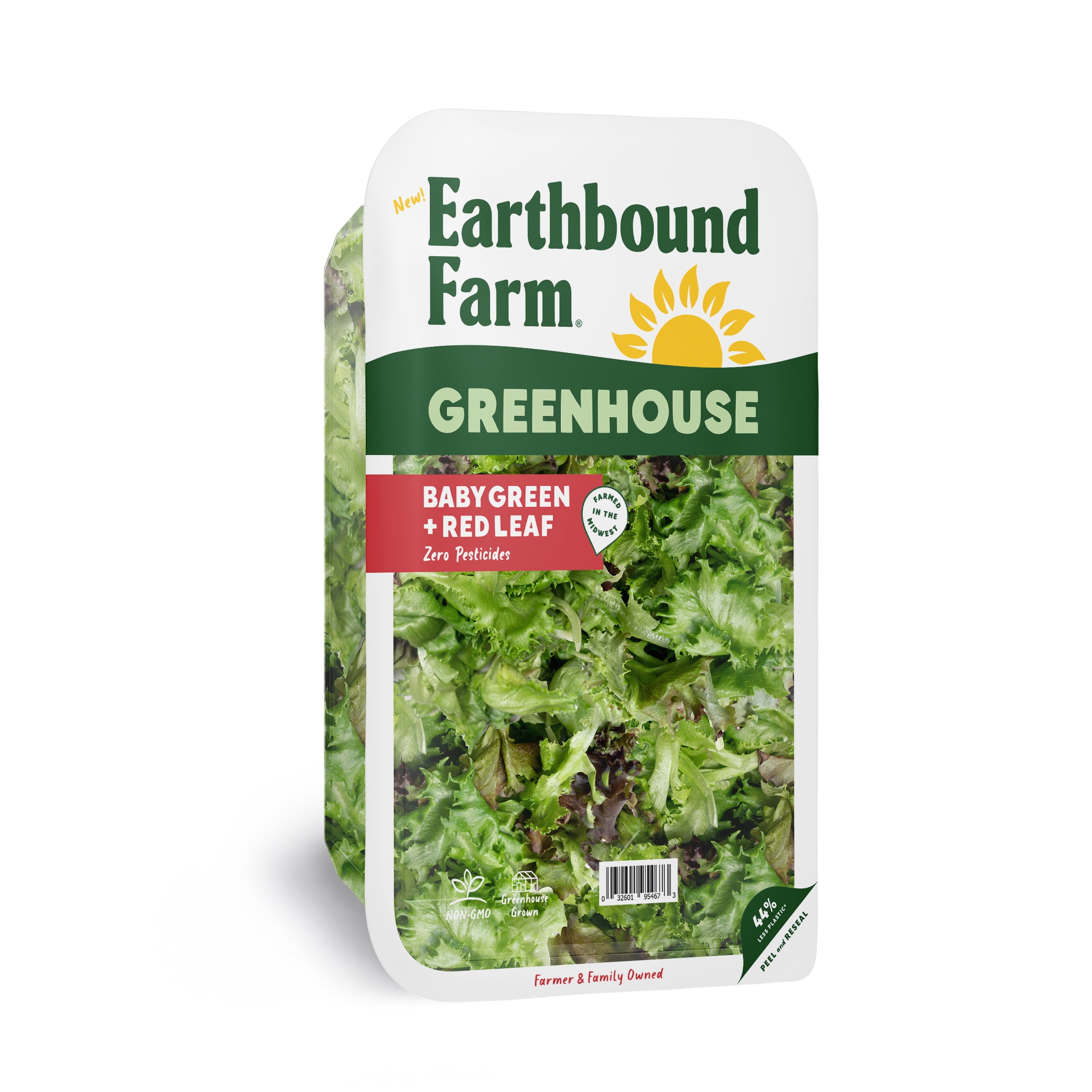 Earthbound Farm Greenhouse Baby Green Red Leaf 8oz