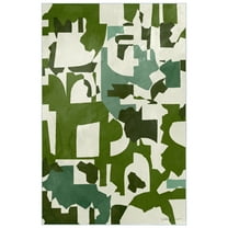 Earthen Patchwork II Washable Abstract Art Area Rug size 5'x8', Power-loomed, Heavenly Softness with Non-Slipping Backing