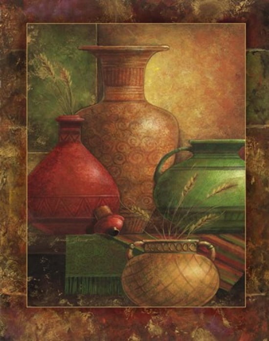 Earthen Vessels I Canvas Art - Janet Stever (23 x 29)