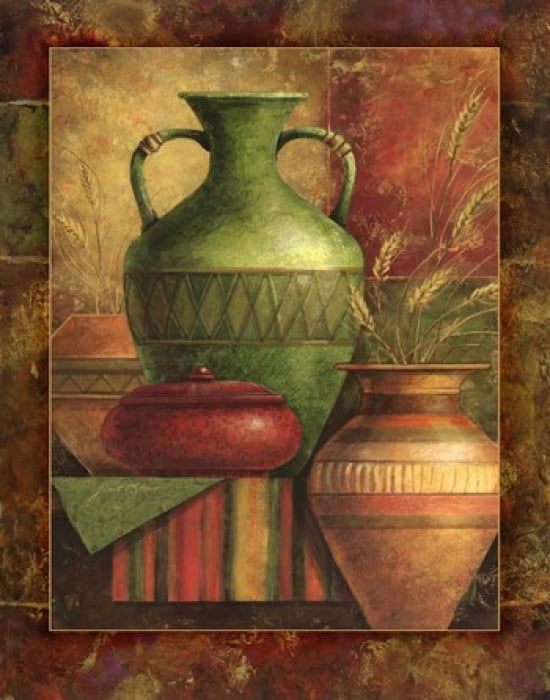 Earthen Vessels II Canvas Art - Janet Stever (23 x 29)