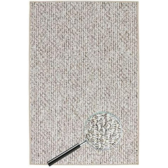 Earthenware Berber Style Economical Solutions Starlight Collection, 20.5 Oz. Scroll Loop Carpet Area Rugs, Mats & Runners. Durable Tight Weave (6' X 6')$$Home Decor, Kitchen, & Other