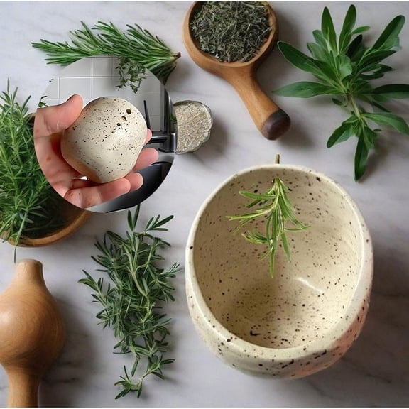 Earthenware Peel Cup Glazed Pottery Handcrafted Ceramic Planter or Decorative Container, Durable Chip-Resistant Finish, Unique Artisan Design | 1 Piece for Home Garden Display