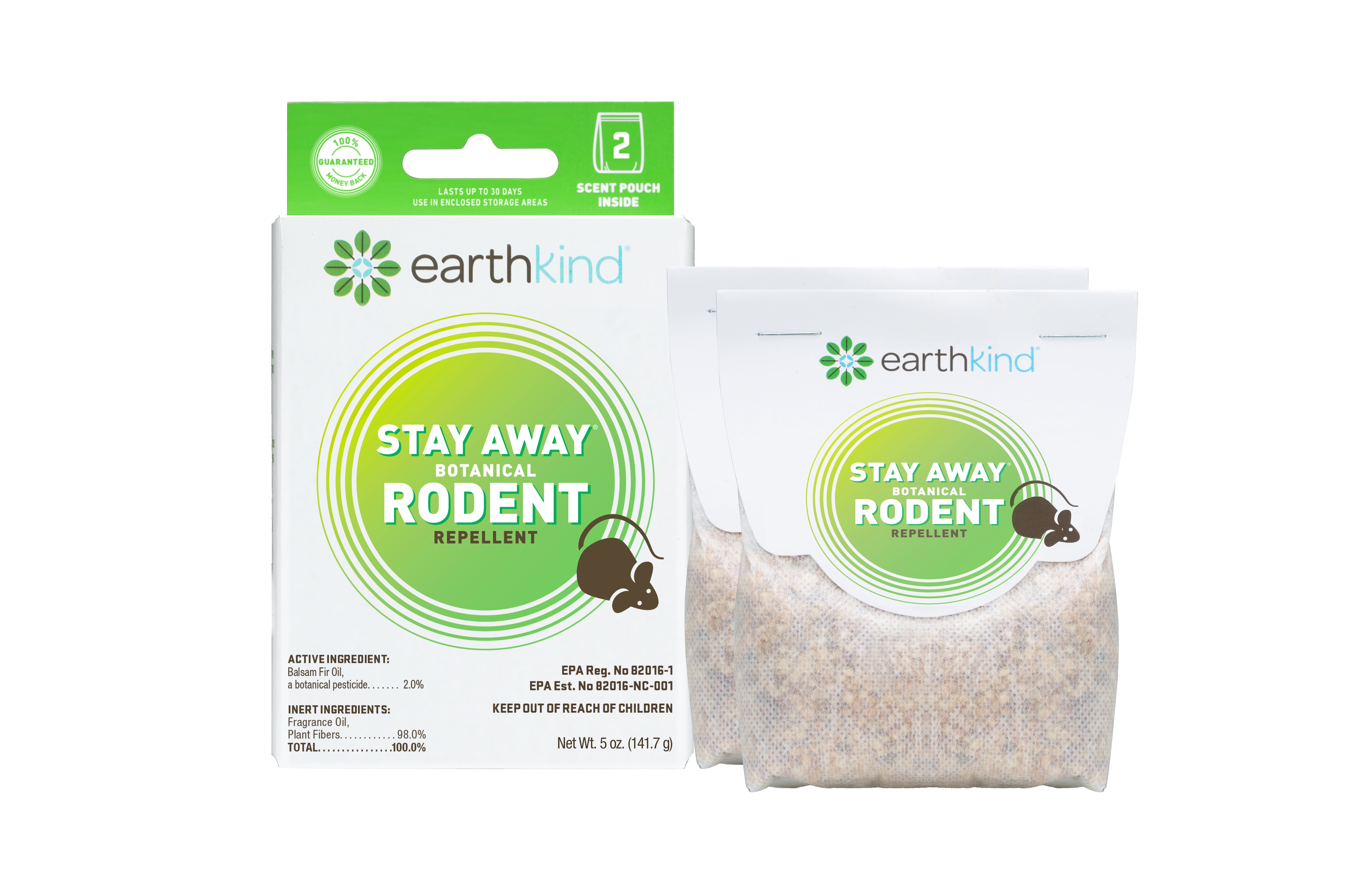 Earthkind Stay Away Rodent Natural Repellent, Pest and Mice Repellent, 5 oz., 2-Pack