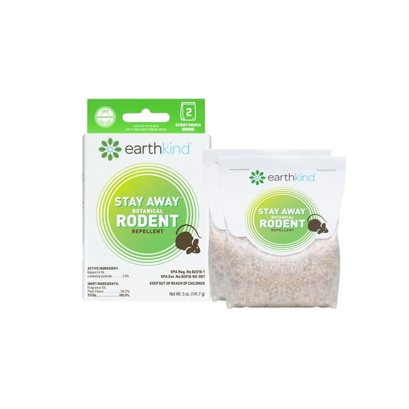Earthkind Stay Away Rodent Natural Repellent, Pest and Mice Repellent, 5 oz., 2-Pack