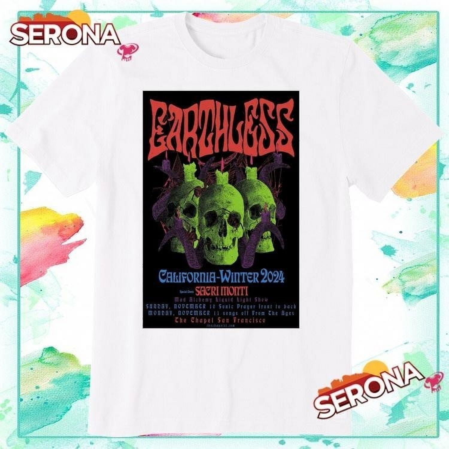 Earthless November 10 11 2024 San Francisco Ca Shirt