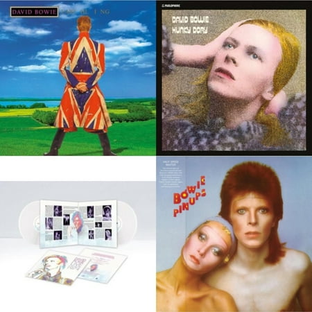 Earthling (2021 Remaster/2LP) & Hunky Dory & Live Los Angeles 1974 (White LP Vinyl/Limited) & Pinups (2015 Remaster)