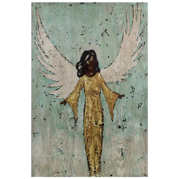 'Earthly Angel II' Fine Giclee Printed Directly on Hand Finished Ash Wood Wall Art