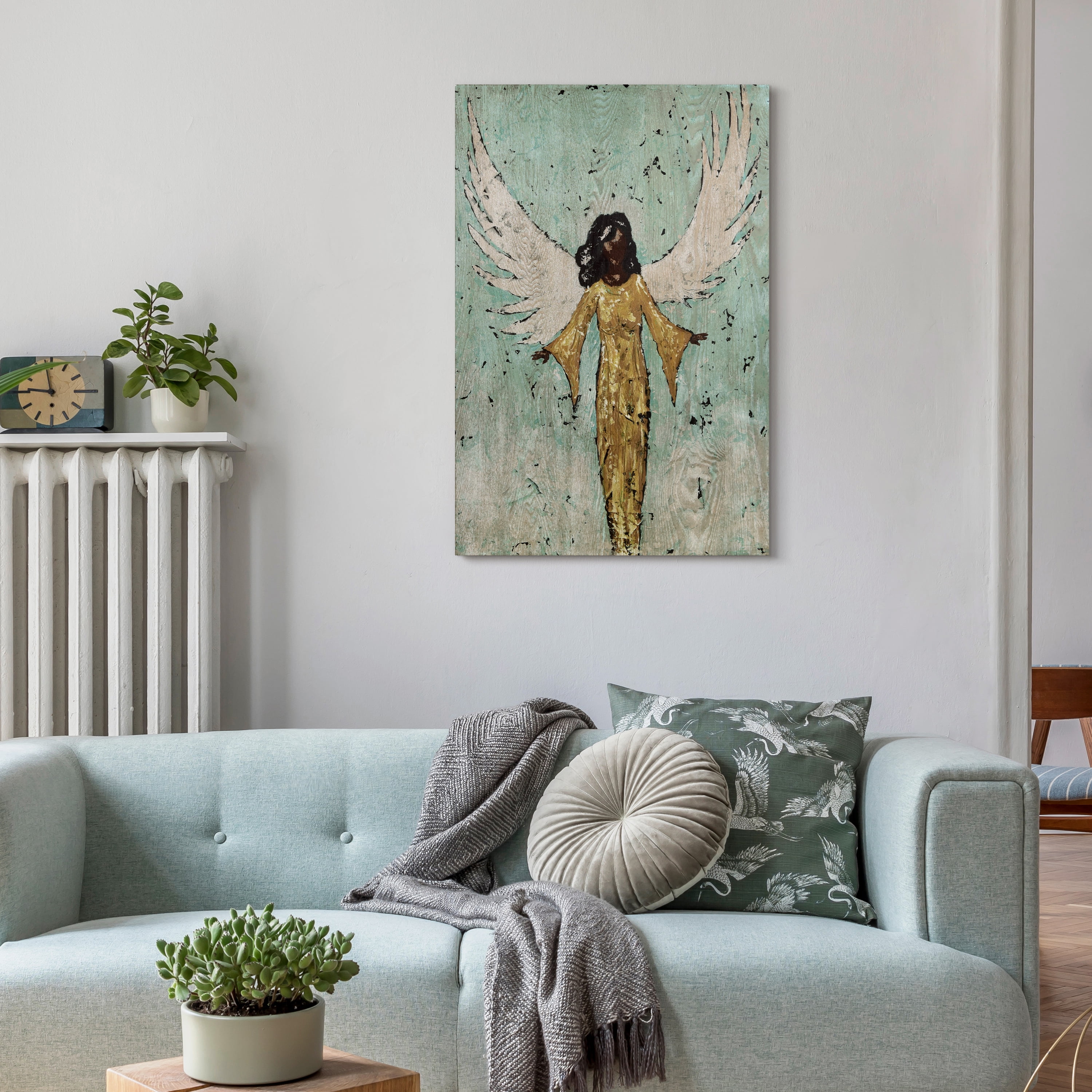 Earthly Angel II 24" x 36" Hand-Finished Ash Wood Wall Art