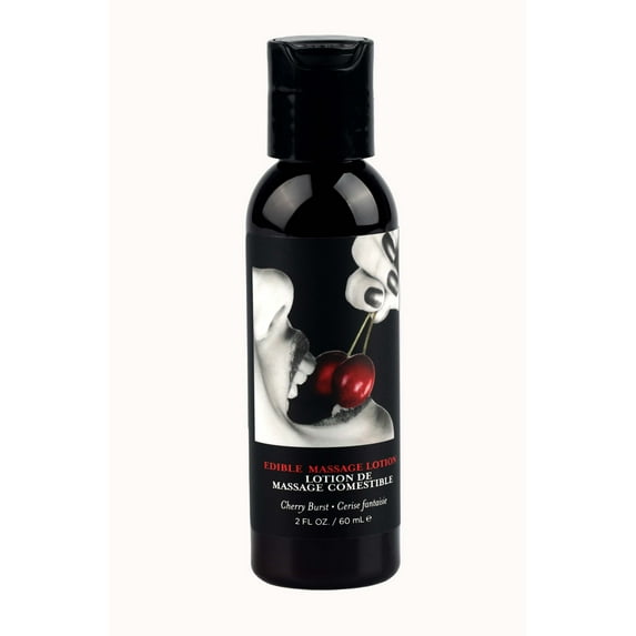 Earthly Body Edible Massage Lotion Cherry 2 oz.