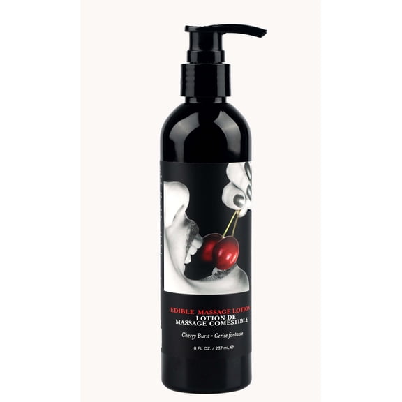 Earthly Body Edible Massage Lotion Cherry 8 oz.