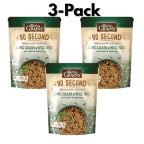 Earthly Grains Long Grain & Wild Ready to Serve Rice, 8.8 oz,3-Pack