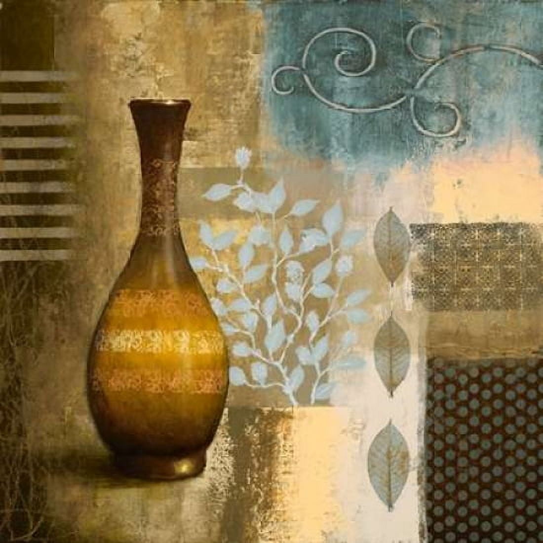 Earthly Pottery II Canvas Art - Michael Marcon (24 x 24)
