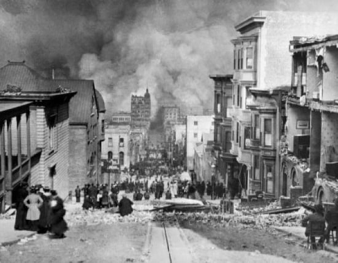 Earthquake Aftermath San Francisco California USA Canvas Art - (18 x 24)