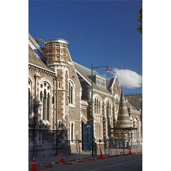 Earthquake Damaged Arts Centre Christchurch Canterbury South Island New Zealand Print by David Wall