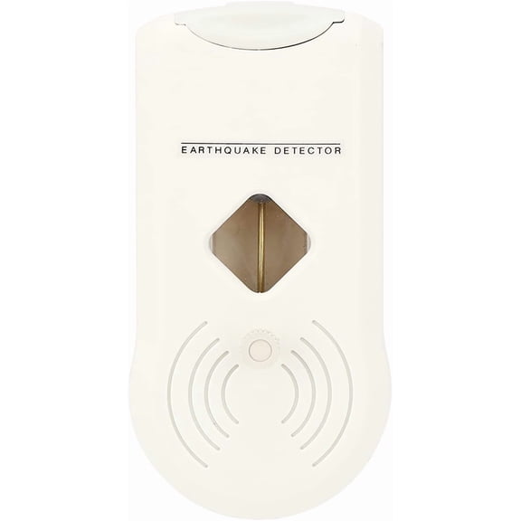 Earthquake Detector, Early Warning Seismic Activity Alarm with Adjustable Sensitivity, Loud Emergency Alert Device for Home Safety, Wall Mountable No Tools Required