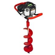 Earthquake E43 1-Person Earth Auger Powerhead, 43cc 2-Cycle Viper Engine, 301 Transmission, Red or Black Auger Bit
