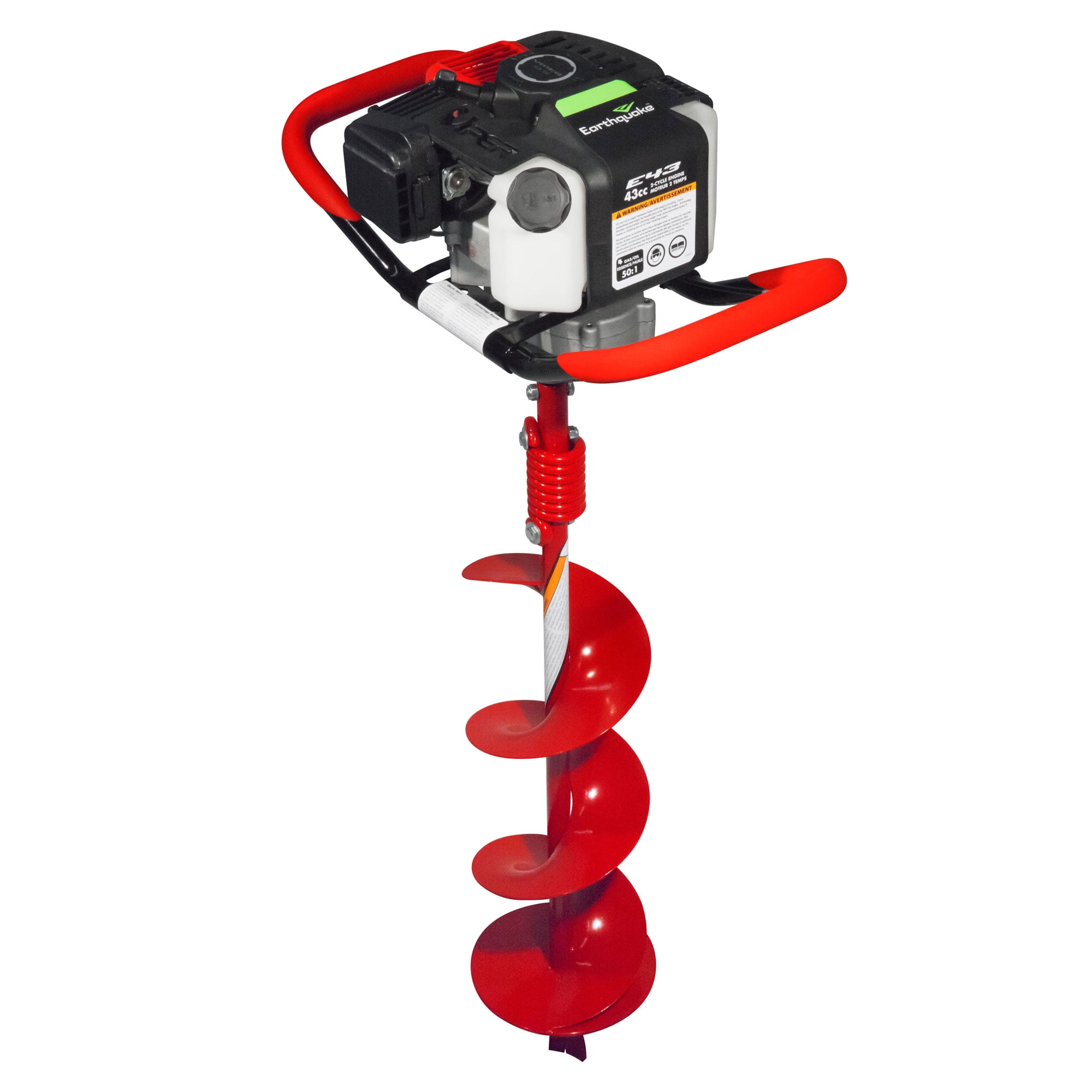 Earthquake E43 1-Person Earth Auger Powerhead With 8 Inch Auger Bit, 43cc 2-Cycle Viper Engine, 35064