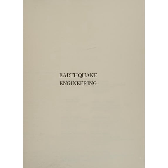 Pre-Owned Earthquake Engineering (Hardcover) 0132226464 9780132226462