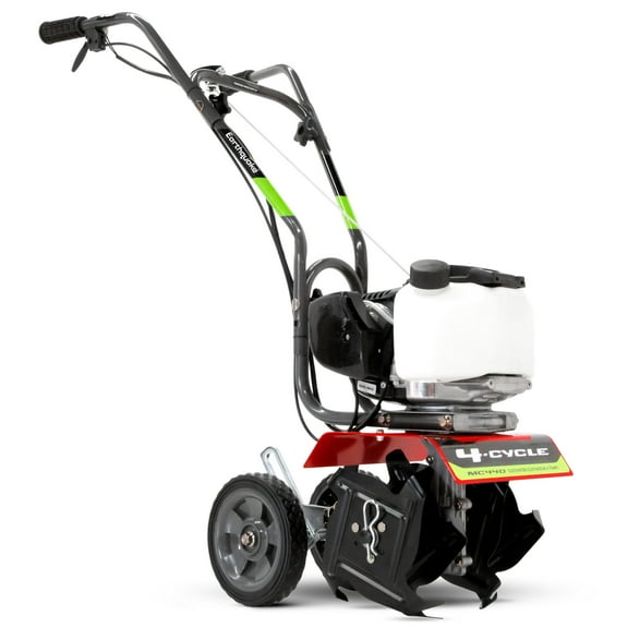 Earthquake MC440 Mini Cultivator with 40cc 4-Cycle Viper Engine, Adjustable Transport Wheels, Overhand Handlebars, Stand-Up Starting, 50551