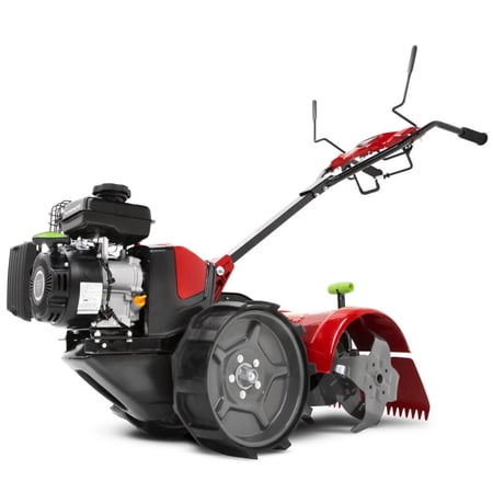 Earthquake 31285 Pioneer Dual Direction Rear Tine Tiller, Powerful 99cc 4-Cycle Viper Engine, Instant Reverse, Airless Wheels, 17” Tilling Width, 11” Tilling Depth, Frustration Free Shifting