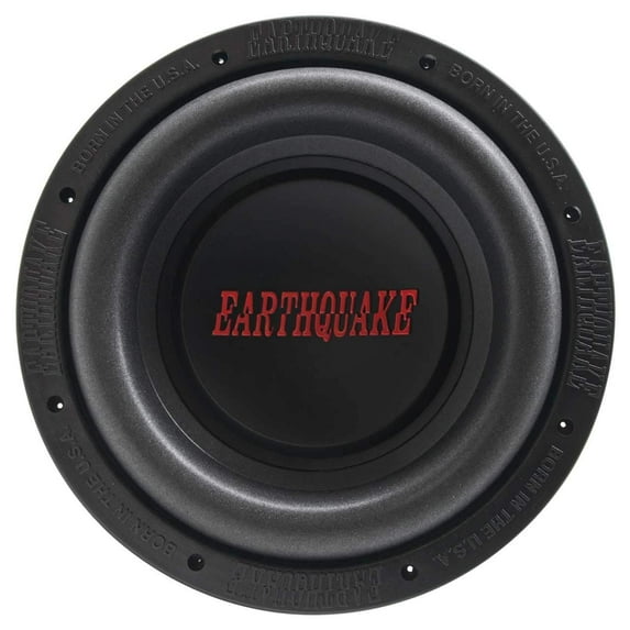 Earthquake Sound DBXI-12D, 500-1500-watt with 12-inch Cast Subwoofer, Black, Grey, Red