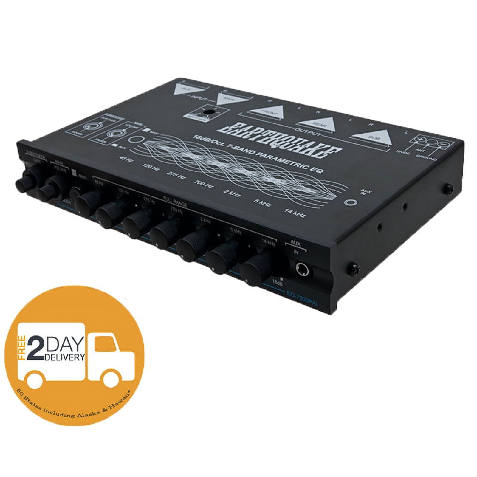 Earthquake Sound EQ-7000PXI 7-Band Equalizer with Volume/Subwoofer