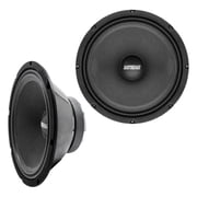 Earthquake Sound EQ10-S8, 300-watt with 10-inch Woofer, Sealed Back Cloth, Black, Red and White