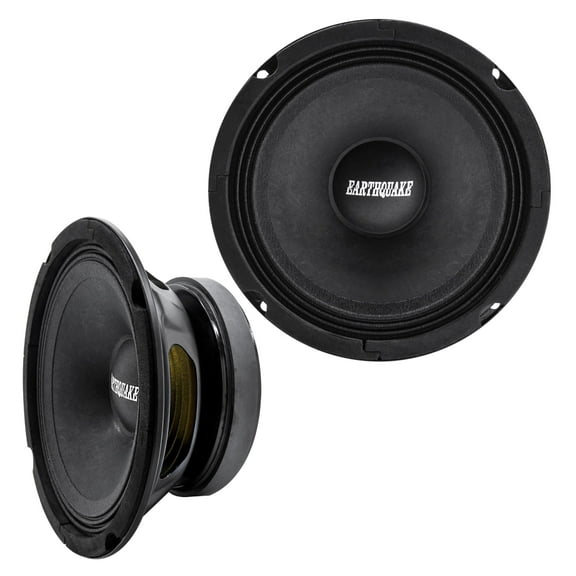 Earthquake Sound EQ6-8, 200-watt Cloth Speakers Open Basket, Black, White and Red