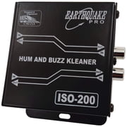 Earthquake Sound ISO-200 Hum and Buzz Kleaner 600 Ohm Ground Loop Isolator with RCA to XLR Signal Conversion
